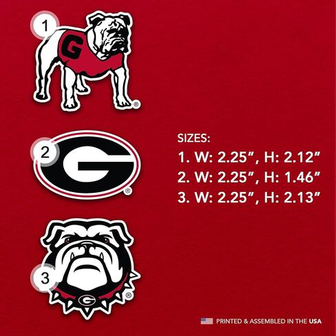 Desert Cactus University of Georgia Acrylic Magnet 3 Pack UGA Bulldogs Decorative Design Officially Licensed (Magnet Set A) in Saudi Arabia