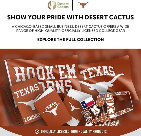 Desert Cactus University of Texas Austin Acrylic Magnet 3 Pack UT Austin Longhorns Decorative Design Officially Licensed (Magnet Set A) in Saudi Arabia