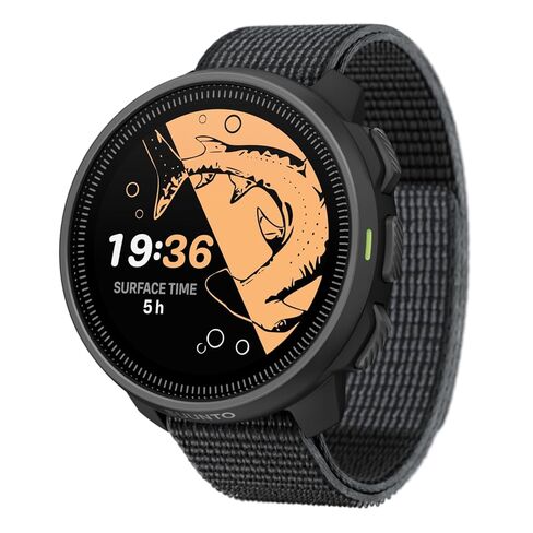 جهاز كمبيوتر SUUNTO Nautic S Dive Watch مع شاشة AMOLED ساطعة ونظام تحديد المواقع العالمي (GPS) والخرائط غير المتصلة بالإنترنت وأدوات الطقس، وضغط الخزان اللاسلكي، حتى 60 ساعة بشحنة واحدة in Saudi Arabia