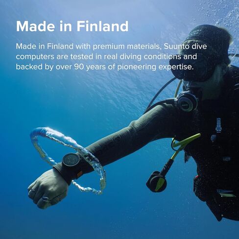 جهاز كمبيوتر SUUNTO Nautic S Dive Watch مع شاشة AMOLED ساطعة ونظام تحديد المواقع العالمي (GPS) والخرائط غير المتصلة بالإنترنت وأدوات الطقس، وضغط الخزان اللاسلكي، حتى 60 ساعة بشحنة واحدة in Saudi Arabia