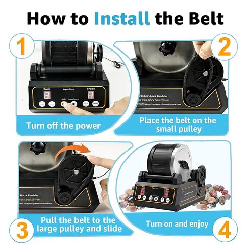 Rock Tumbler Replacement PU Belts for K1 & K1 Pro – Heavy-Duty Anti-Break Drive Belts, Durable Upgrade, 5 Pack (Not for Other Models) in Kuwait
