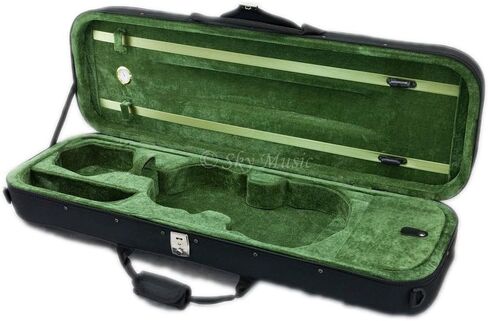 SKY Violin Oblong Case Lightweight with Hygrometer Black/Green in Saudi Arabia