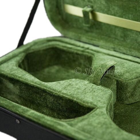 SKY Violin Oblong Case Lightweight with Hygrometer Black/Green in Saudi Arabia