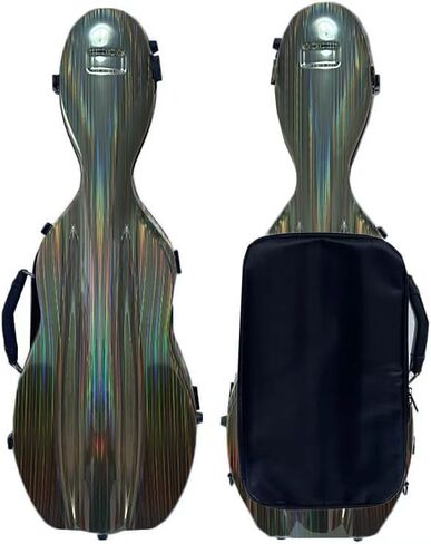 LANDTOM Carbon Fiber 4/4 Full Size and 3/4 Violin Case Violin Backpack With Double Shoulder Straps Pressure-Resistant And Wear-Resistant Air Transportable Violin Case With Music Score Bag (Rainbow) in Saudi Arabia