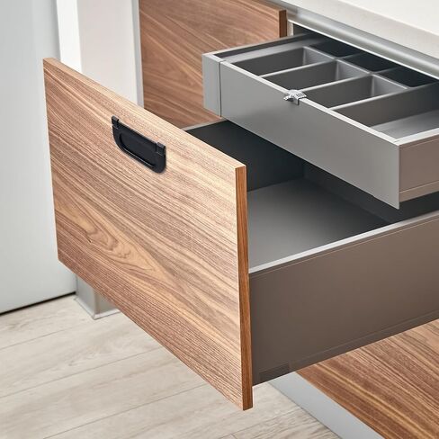 LC LICTOP 3 Inch Flush Pull Handles, Matte Black Recessed Furniture Handles with Screws, Hidden Cabinet Pull for Drawers, Sliding Doors & Wardrobes, 10Pcs in Saudi Arabia