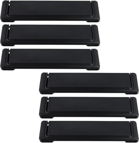 LC LICTOP 3 Inch Flush Pull Handles, Matte Black Recessed Furniture Handles with Screws, Hidden Cabinet Pull for Drawers, Sliding Doors & Wardrobes, 10Pcs in Saudi Arabia