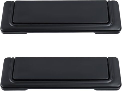 LC LICTOP 3 Inch Flush Pull Handles, Matte Black Recessed Furniture Handles with Screws, Hidden Cabinet Pull for Drawers, Sliding Doors & Wardrobes, 10Pcs in Saudi Arabia