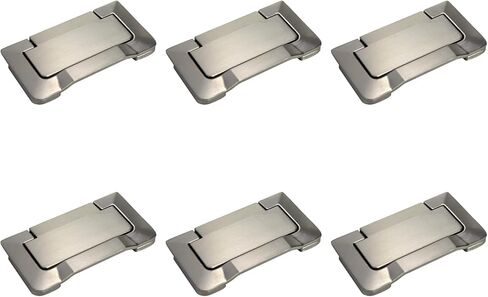 LC LICTOP 3 Inch Flush Pull Handles, Matte Black Recessed Furniture Handles with Screws, Hidden Cabinet Pull for Drawers, Sliding Doors & Wardrobes, 10Pcs in Saudi Arabia