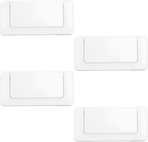 LC LICTOP 3 Inch Flush Pull Handles, Matte Black Recessed Furniture Handles with Screws, Hidden Cabinet Pull for Drawers, Sliding Doors & Wardrobes, 10Pcs in Saudi Arabia