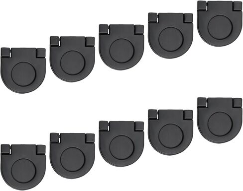 LC LICTOP 3 Inch Flush Pull Handles, Matte Black Recessed Furniture Handles with Screws, Hidden Cabinet Pull for Drawers, Sliding Doors & Wardrobes, 10Pcs in Saudi Arabia