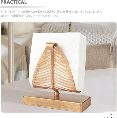 BESTYASH Vintage Metal Napkin Holder for Table, Decorative Iron Napkin Stand with Upright Design, Restaurant Paper Towel Dispenser for Dining Room and Cafe Use in Kuwait