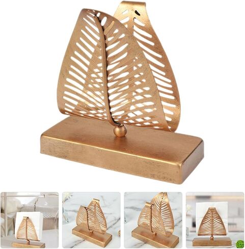 BESTYASH Vintage Metal Napkin Holder for Table, Decorative Iron Napkin Stand with Upright Design, Restaurant Paper Towel Dispenser for Dining Room and Cafe Use in Kuwait