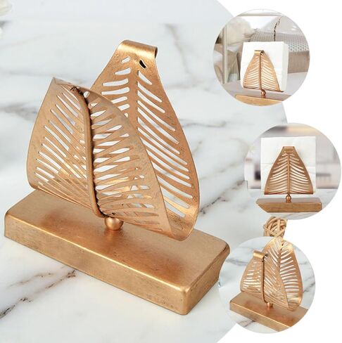 BESTYASH Vintage Metal Napkin Holder for Table, Decorative Iron Napkin Stand with Upright Design, Restaurant Paper Towel Dispenser for Dining Room and Cafe Use in Kuwait