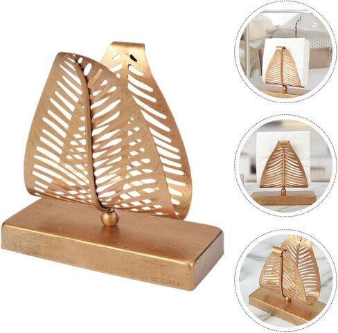 BESTYASH Vintage Metal Napkin Holder for Table, Decorative Iron Napkin Stand with Upright Design, Restaurant Paper Towel Dispenser for Dining Room and Cafe Use in Kuwait