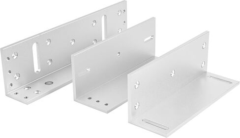 Electromagnetic Door Lock 12V DC Fail-Safe, 1200LBS Heavy-Duty Magnetic Lock, Surface-Mount with ZL Bracket for Metal & Wooden Doors, Office & Commercial Access Contro (E-1200LBS Lock + ZL Bracket) in Saudi Arabia