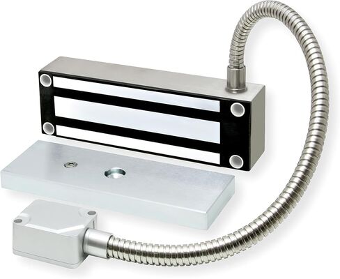 Seco-Larm E-942FC-1K2AR Electromagnetic Gate Lock with Door Cord; 1200-lb Holding Force; 12/24 VDC; IP65 Weatherproof; for use with Nearly All Types of Outdoor Sliding and Swinging Electric Gates in Saudi Arabia