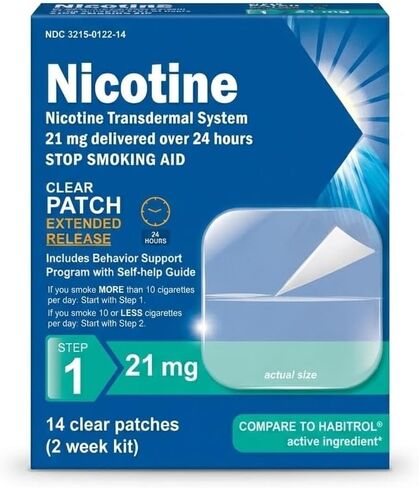Nicotine Transdermal System Step 1 Stop Smoking Aid 21mg (2 Week kit) in Kuwait
