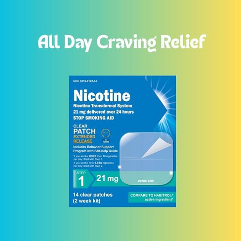 Nicotine Transdermal System Step 1 Stop Smoking Aid 21mg (2 Week kit) in Kuwait