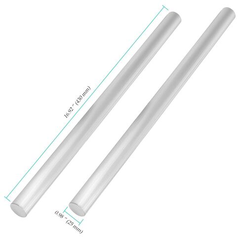 2 Pcs Aluminum Round Rod, 1 Inch Diameter, 17 inch Long, 6061 Aluminum Round Bar Stock for Industrial, DIY Craft in Kuwait