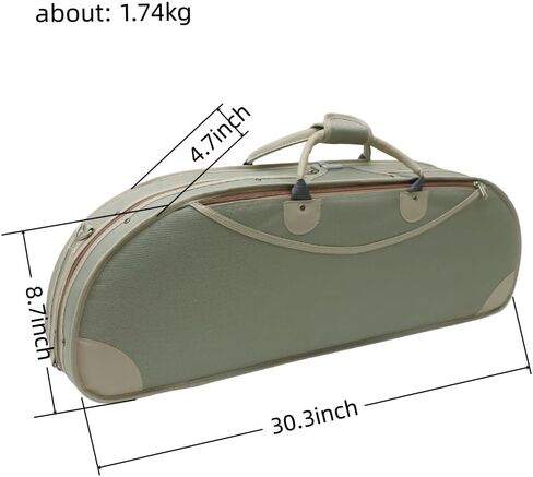 Violin Case 4/4 Full Size–Super Lightweight (1.74 kg) Wooden Hard Shell Case with 600D Nylon Raincoat,Plush Interior,2 Bow Holders,Hygrometer–Portable Travel Backpack for Violins(Green) in Saudi Arabia