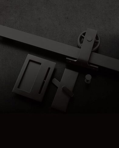 Emtek 222202 قفل خصوصية حديث مستطيل الشكل مثبت على عضادة مع سحب دافق وضربة متكاملة لأبواب الحظيرة - نيكل الساتان in Saudi Arabia