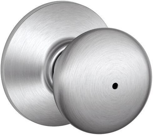 Schlage A40S PLY 626 Series A قفل أسطواني من الدرجة 2، وظيفة الخصوصية، بدون مفتاح، تصميم بليموث، لمسة نهائية من الكروم الساتان in Kuwait