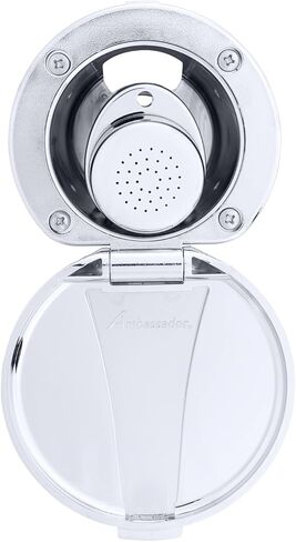 Ambassador Marine Recessed Shower- Chrome Cup & Lid, Small Chrome Sprayer, 6' Stainless Steel Hose - 136-0008-CP-W in Saudi Arabia