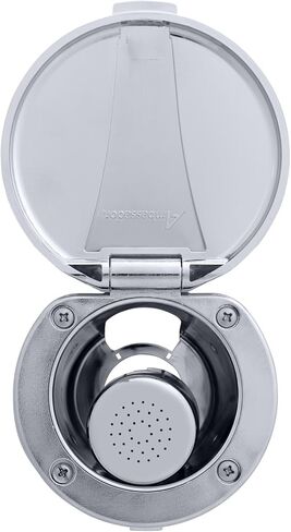 Recessed Shower- Chrome Cup & Lid, Small Chrome Sprayer (No Eyelet), 6' Stainless Steel Hose - 136-0018-CP-W in Saudi Arabia