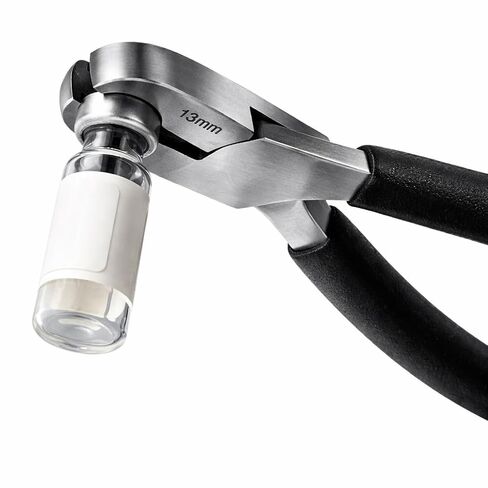 أداة فك غطاء القنينة - مزيل غطاء تجعيد من الفولاذ المقاوم للصدأ لقوارير 13 مم و20 مم، قبضة مريحة، إزالة سدادة ألومنيوم سريعة وآمنة in Kuwait