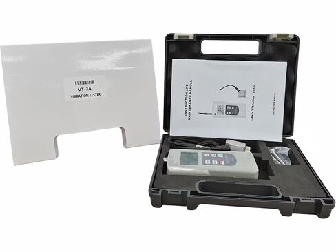 مقياس الاهتزاز الرقمي ثلاثي الأبعاد VT-3A مقياس التسارع الكهرضغطي ثلاثي المحاور مع الإزاحة 0.001-4.000 مم السرعة 0.1-400.0 مم/ثانية التسارع 0.1-400.0 م/ث² الدقة ±5% معيار ISO in Saudi Arabia