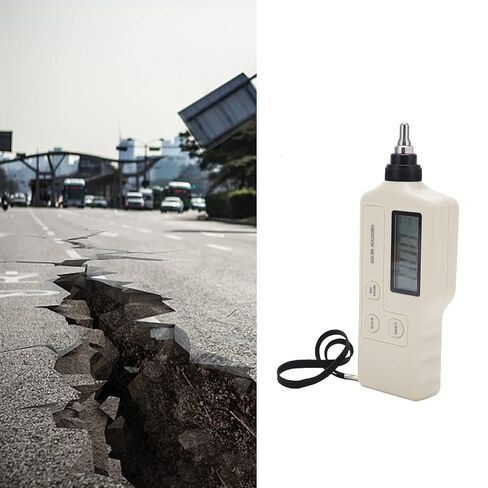 مقياس الاهتزاز، مقياس الاهتزاز، مقياس الاهتزاز الرقمي، جهاز اختبار الاهتزاز خفيف الوزن، شاشة LCD محمولة للكشف عن الأخطاء الميكانيكية، اختبار الاهتزاز، مادة ABS in Kuwait