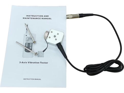 VT-3A Digital 3 Axis Vibration Meter Analyzers with Displacement 0.001-4.000 mm Velocity 0.1-400.0 mm/s Acceleration 0.1-400.0 m/s² Accuracy ±5% Apply USB for Moving Mechanical in Kuwait