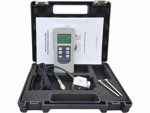 VT-3A Digital 3 Axis Vibration Meter Analyzers with Displacement 0.001-4.000 mm Velocity 0.1-400.0 mm/s Acceleration 0.1-400.0 m/s² Accuracy ±5% Apply USB for Moving Mechanical in Kuwait