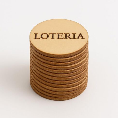 200 of 3/4 inch Loteria Wood Chips for Loteria Game Night or Class Fun in Saudi Arabia