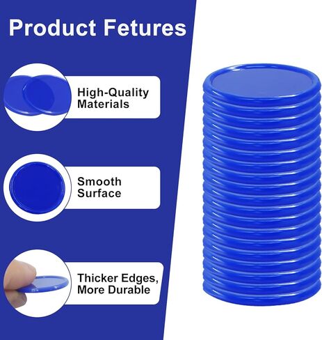 Zorfeter 200 PCS Plastic Learning Counters, 4 Colors Bingo Chips 1 Inch Poker Chips Educational Counting Discs, Markers Chips for Math Practice in Saudi Arabia