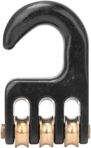 3 Roll Wheel Windsurfing Pulley Hook, Reduces Friction Windsurf Rigging Pulley Hook for Downhauling Windsurf Rigging in Saudi Arabia