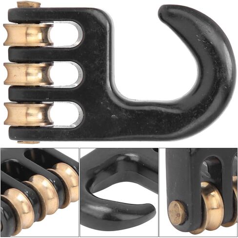 3 Roll Wheel Windsurfing Pulley Hook, Reduces Friction Windsurf Rigging Pulley Hook for Downhauling Windsurf Rigging in Saudi Arabia