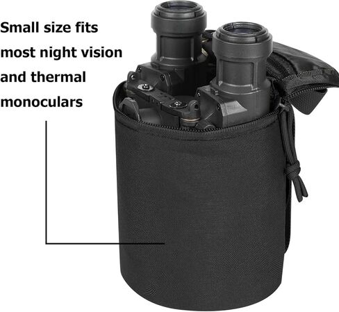 حقيبة NVG التكتيكية - حالة وقائية متوافقة مع MOLLE للرؤية الليلية والعتاد | نايلون 500D متين ، مقاوم للماء ، تخزين مبطن | يناسب PVS14 ، PVS31 ، مناظير والمزيد in Saudi Arabia