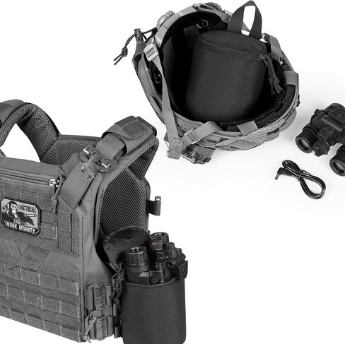 حقيبة NVG التكتيكية - حالة وقائية متوافقة مع MOLLE للرؤية الليلية والعتاد | نايلون 500D متين ، مقاوم للماء ، تخزين مبطن | يناسب PVS14 ، PVS31 ، مناظير والمزيد in Saudi Arabia