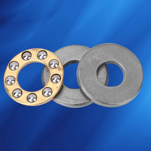 10pcs High Thrust Bearings Miniature Steel with Low Friction Quiet Smooth Rotation for Machinery Manufacturing Equipment Maintenance in Kuwait