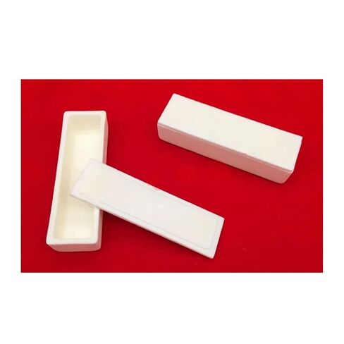1 قطعة بوتقة اكسيد الالمونيوم مستطيلة/بوتقة اكسيد الالمونينا/بوتقة سيراميك Al2O3 100x40x20 مللي متر/100x30x20 مللي متر/100x20x20 مللي متر/ مع غطاء (الحجم: 100x30x20 مللي متر 1 قطعة) in Kuwait
