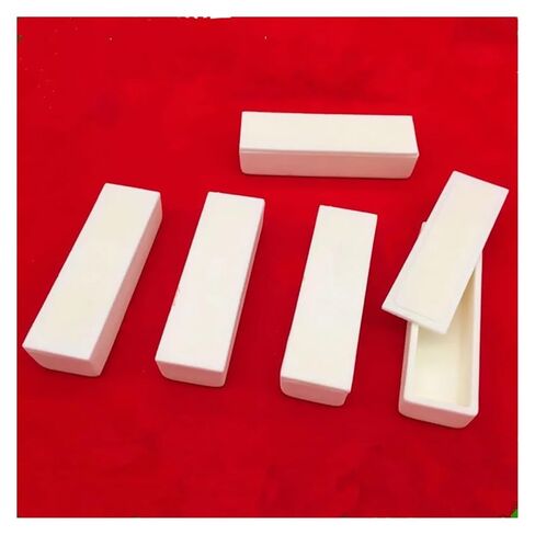 1 قطعة بوتقة اكسيد الالمونيوم مستطيلة/بوتقة اكسيد الالمونينا/بوتقة سيراميك Al2O3 100x40x20 مللي متر/100x30x20 مللي متر/100x20x20 مللي متر/ مع غطاء (الحجم: 100x30x20 مللي متر 1 قطعة) in Kuwait