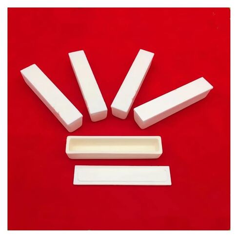 1 قطعة بوتقة اكسيد الالمونيوم مستطيلة/بوتقة اكسيد الالمونينا/بوتقة سيراميك Al2O3 100x40x20 مللي متر/100x30x20 مللي متر/100x20x20 مللي متر/ مع غطاء (الحجم: 100x30x20 مللي متر 1 قطعة) in Kuwait