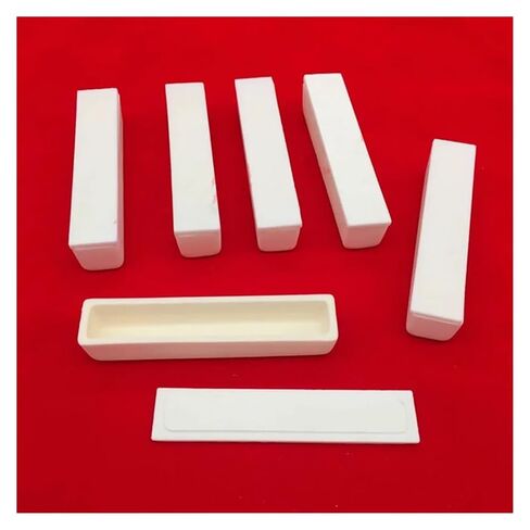 1 قطعة بوتقة اكسيد الالمونيوم مستطيلة/بوتقة اكسيد الالمونينا/بوتقة سيراميك Al2O3 100x40x20 مللي متر/100x30x20 مللي متر/100x20x20 مللي متر/ مع غطاء (الحجم: 100x30x20 مللي متر 1 قطعة) in Kuwait