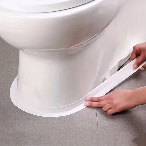Heavy-Duty Waterproof Vinyl Tape, Peel and Stick Leak Proof Sealant for Shower, Bathtub, Sink and Toilet, Easy Install and Remove Multipurpose Repair Tape (3 Rolls) in Saudi Arabia