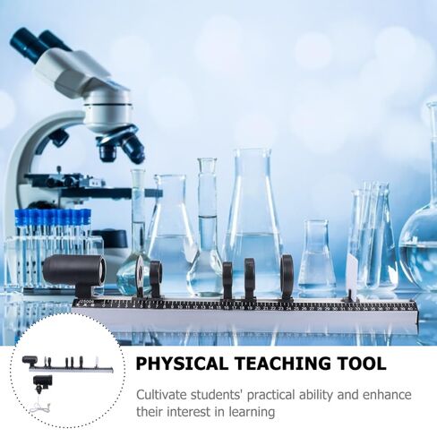 Physical Optics Experiment Kit with 50cm Optical Bench, Professional Glass Convex Concave Lens Set for Physics Lab, STEM Science Classroom Educational Equipment for Students and Teachers in Kuwait
