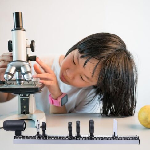 Physical Optics Experiment Kit with 50cm Optical Bench, Professional Glass Convex Concave Lens Set for Physics Lab, STEM Science Classroom Educational Equipment for Students and Teachers in Kuwait