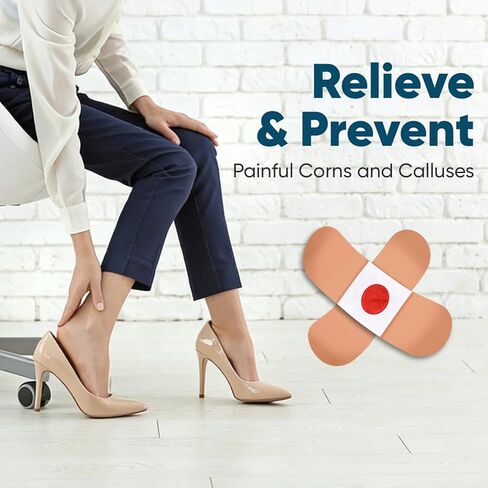 وسادات إزالة الذرة 48P للقدمين وأصابع القدم، قوة إضافية 40% رقع طبية من حمض الساليسيليك، علاج فعال لمسامير القدم الصغيرة والجلد الميت in Kuwait