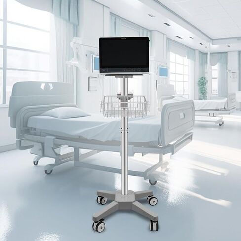 Trolley Featuring One Top Shelf and Four Silent Castors, Constructed from Abs Material. This Versatile Mobile Trolley is Suitable for S and Laboratories in Saudi Arabia