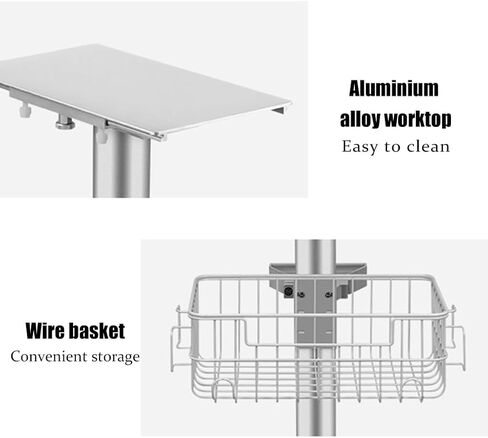 Trolley Featuring One Top Shelf and Four Silent Castors, Constructed from Abs Material. This Versatile Mobile Trolley is Suitable for S and Laboratories in Saudi Arabia